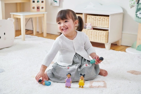 Rodzinka Sunny Doll, zestaw laleczek, Tender Leaf Toys
