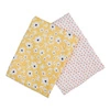 Lulujo Boho Kocyk Muślinowy Yellow Wildflowers / Dots 2 szt.