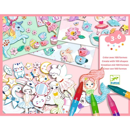 Zestaw KREATYWNY ŚWIAT DZIEWCZYNKI DJ08996