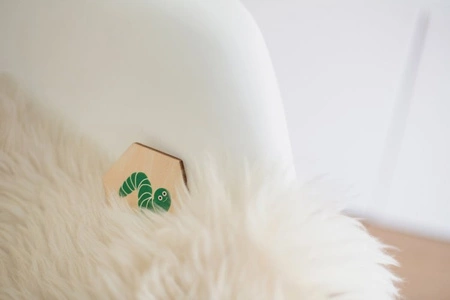 BS Toys, drewniana gra 4 w 1 Znajdź robaczka XL