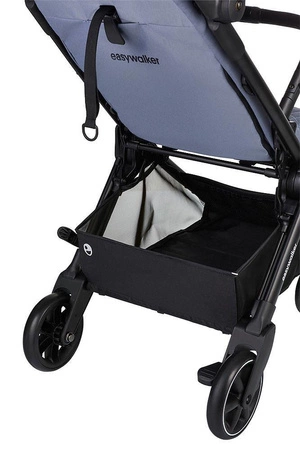Easywalker Jackey Kompaktowy, samoskładający się wózek spacerowy z torbą transportową Steel Grey