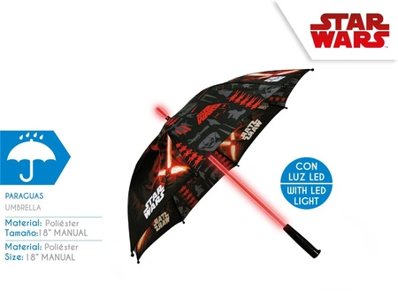 Parasolka Star Wars 18cali  ze światełkami LED SWE70279