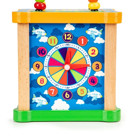 Drewniana kostka edukacyjna, tablica sorter mula ECOTOYS