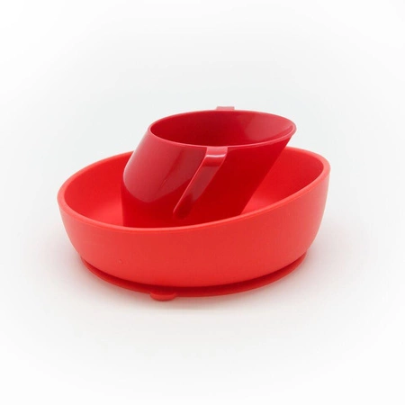 Miseczka-Talerzyk Doidy Bowl z przyssawką - czerwony