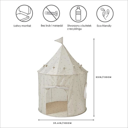 3 Sprouts Namiot dla Dzieci Recycled Blueberry Taupe