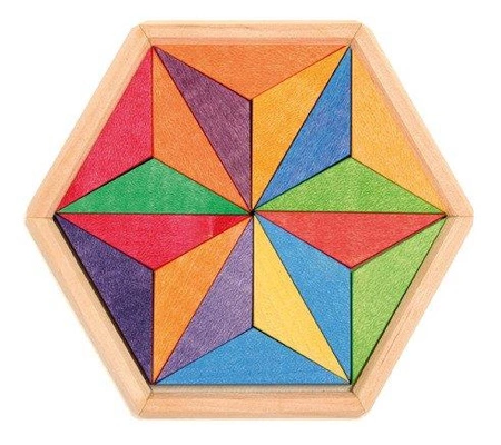 Układanka Duża Gwiazda, kolorowa, 3+, Grimm's