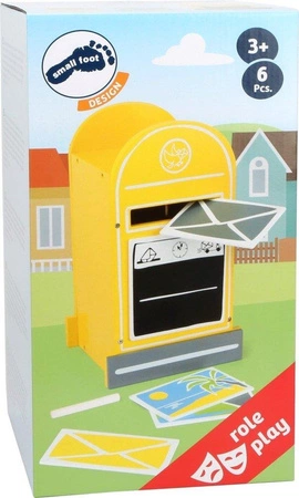 Żółta skrzynka pocztowa 11188-Small Foot, zestaw kreatywny