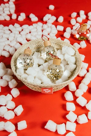 Petit Boum, Zestaw 3 bombek, kolekcja świąteczna