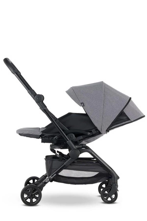 MINI by Easywalker Buggy TURN Kompaktowy wózek spacerowy z obrotowym siedziskiem 360° Soho Grey (z osłoną przeciwdeszczową w zestawie)