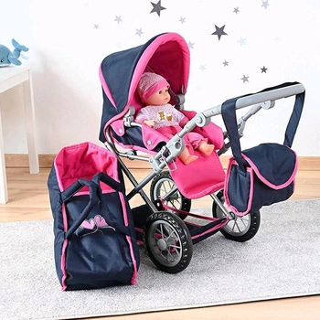Granatowy wózek dla lalek Ruby Knorr Toys 63133