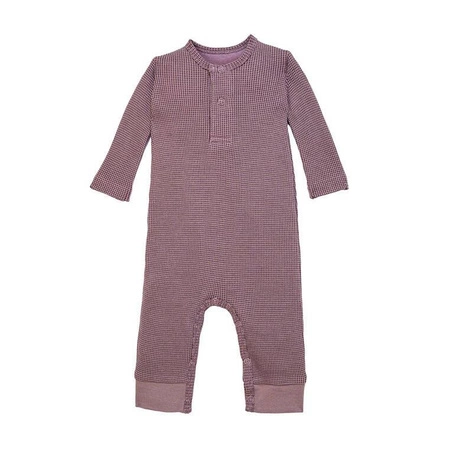 Lodger Pajacyk piżamka niemowlęca bawełniana wrzosowa Ciumbelle Rose r. 62