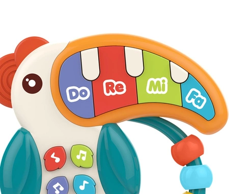 WOOPIE Pianinko Muzyczne 3w1 Sensoryczne Gryzak Pelikan