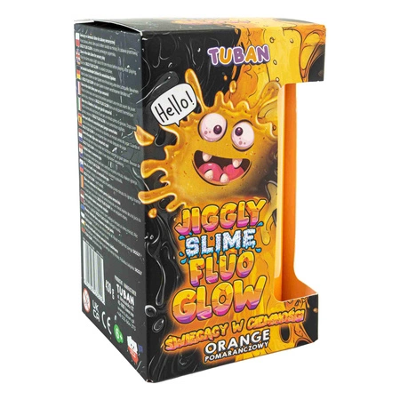 Jggly Slime Fluo Glow pomarańczowy 430 g