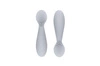 EZPZ Silikonowa łyżeczka Tiny Spoon 2 szt. pastelowa szarość