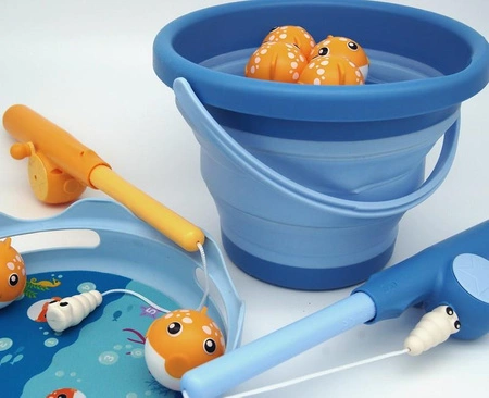 Gra, Rybki magnetyczne w wiaderku, zestaw 11-el., 2+, CompacToys
