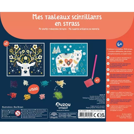 Auzou Zestaw kreatywny z cyrkoniami świecącymi w ciemności 31825