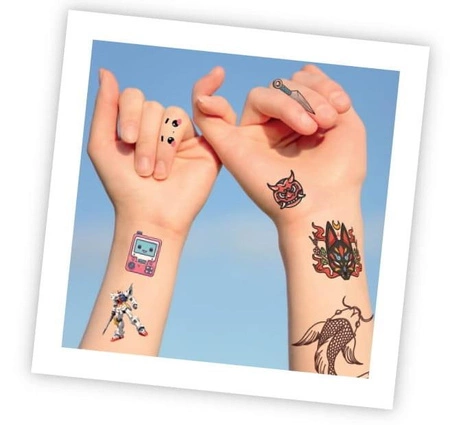 Tatuaże MANGA KAWAI 75 sztuk TA007