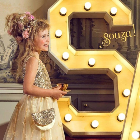 Souza! Torebka na ramię dla dzieci złota cekinowa Angelique