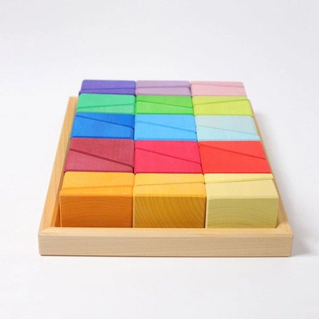 Układanka Ukośne Bloki, kolorowe, 3+, Grimm's