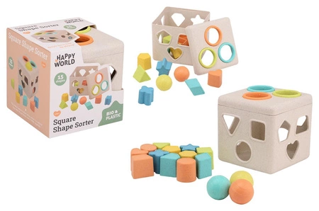 Sorter kształtów BIOplastik Happy Word 12 m+