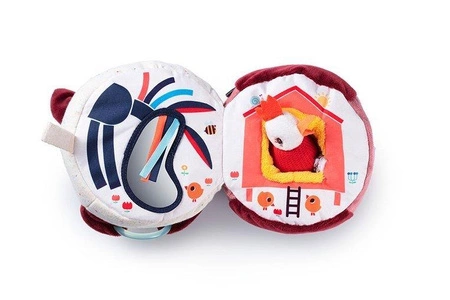 LILLIPUTIENS Przytulanka aktywizująca wielofunkcyjna Krówka Rosalie 9 m+