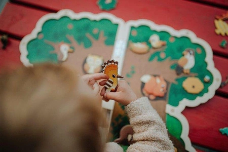 Układanka drewniana magnetyczna z 30 magnesami Drzewo, Janod