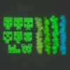 Minecraft zestaw świecących w nocy naklejek dekoracyjnych (208 szt)