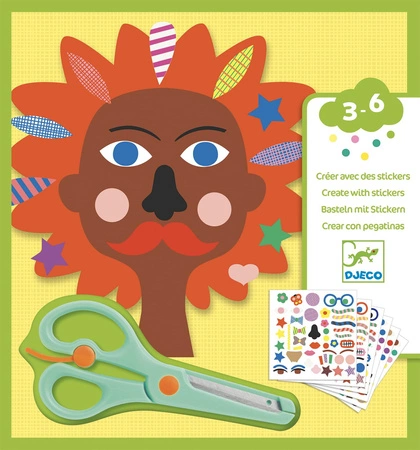 Zestaw art. z naklejkami FRYZJER DJ09045