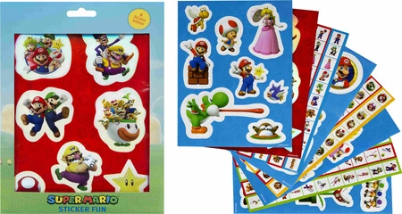 Zestaw naklejek Super Mario 264 sztuki SUMB0061