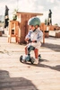Zestaw SCOOTANDRIDE Highwaykick 1 2w1 Jeździk i hulajnoga 1-5 lat Steel + Kask XXS BLACK