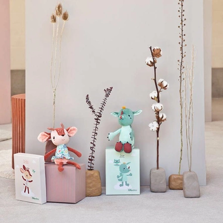 LILLIPUTIENS Przytulanka w ozdobnym pudełku Smok Joe Eco 3m+