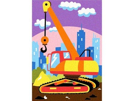 Album do kolorowania piaskiem Pojazdy budowlane 5l+ SABBIARELLI