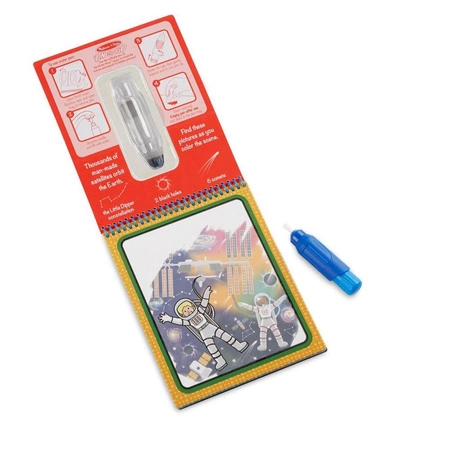 Wodna kolorowanka Water Wow Kosmos 40178- Melissa & Doug, książeczki wielokrotnego użytku