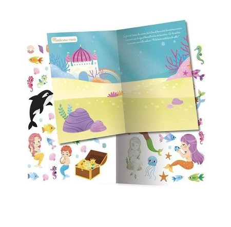 Auzou Zeszyt z naklejkami Bajkowy świat 71409