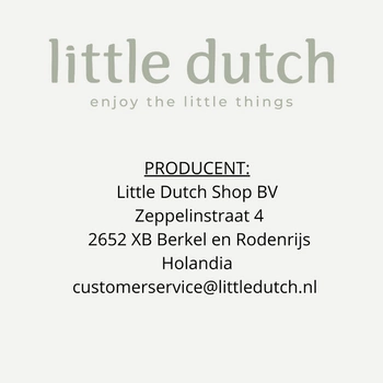 Little Dutch Otulacz muślinowy 120x120 cm Blueberry Leaves