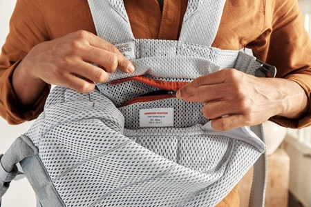 BABYBJORN - nosidełko Harmony 3D Mesh, Srebrny