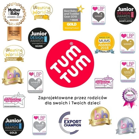 Tum Tum Bidon ze Słomką dla Dzieci Miś Boris 300 ml