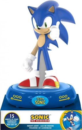 Sonic the Hedgehog lampka 3D (wysokość: 21,5 cm)