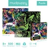Mudpuppy Puzzle rodzinne świecące w ciemności Ptaki 500 elementów 8+