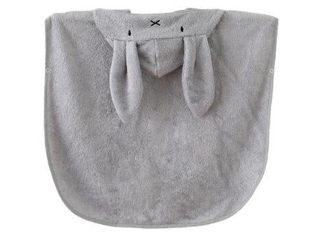 Ręcznik bambusowy poncho Popielaty 0-2l BAMBOOM