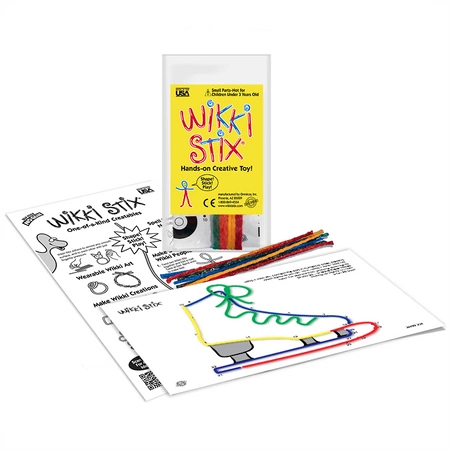 Woskowe sznureczki Wikki Stix - Zestaw Start - połącz kropki 12 szt