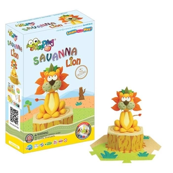 Jumping Clay | Zestaw kreatywny Sawanna - Lew