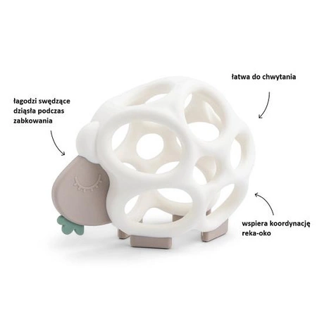 Done by Deer Gryzak Zabawka do Chwytania Owieczka Sheepy Sand