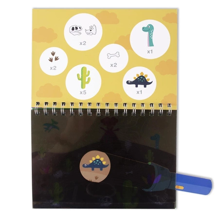 Książeczka z magiczną latarką - dinozaury