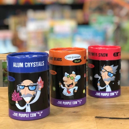 Mini eksperymenty The Purple Cow - Sprytna plastelina świecąca w ciemności