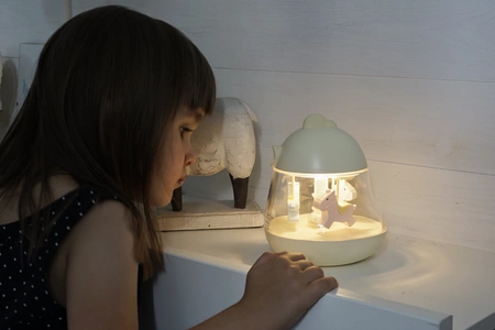 Kurczaczek Lampka z Pozytywką Niebieska Rabbit&Friends