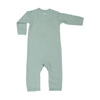 Lodger Pajacyk piżamka niemowlęca bawełniana jasna zieleń Basic Rib Peppermint r. 68
