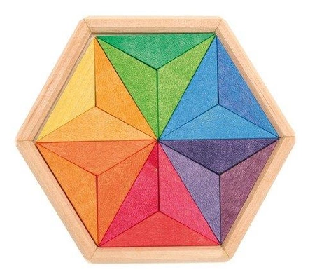 Układanka Duża Gwiazda, kolorowa, 3+, Grimm's