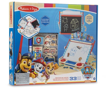 Tablica edukacyjna dwustronna dla dzieci 3w1 Psi Patrol Melissa and Doug 33274