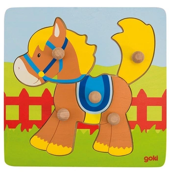 Wesoły konik, układanka z uchwytami, goki